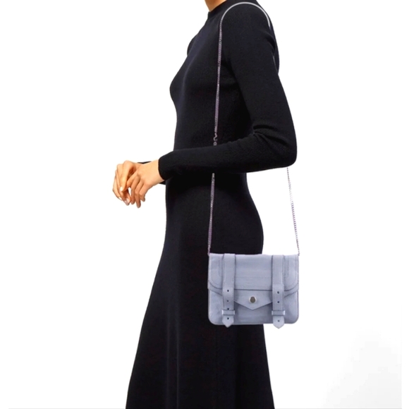 Proenza Schouler Light Purple Leather Convertible Crossbody Bag - Picture 16 of 16